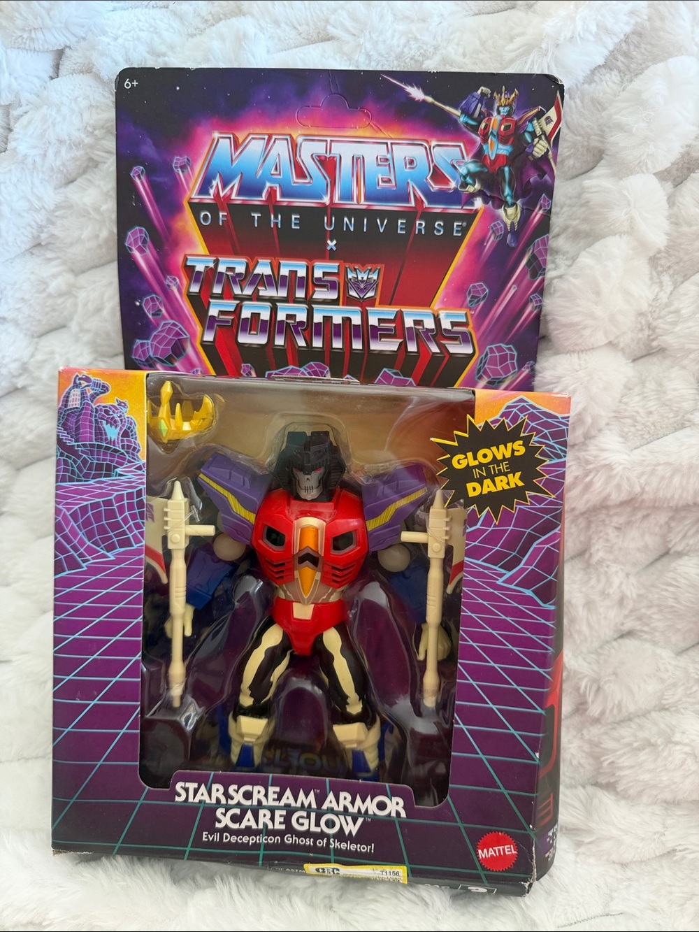Maters of the Universe Transformers Starscream Armor Scare Glow